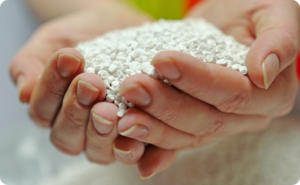 Crystal Green Pearl in hands