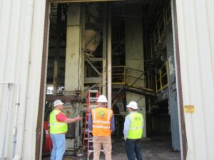 Staff at construction site