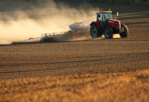 Strip-till equipment in the field