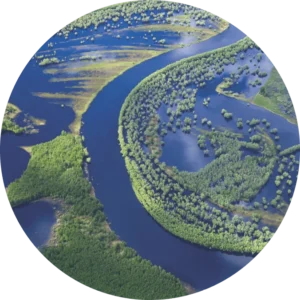 Water streams and lakes